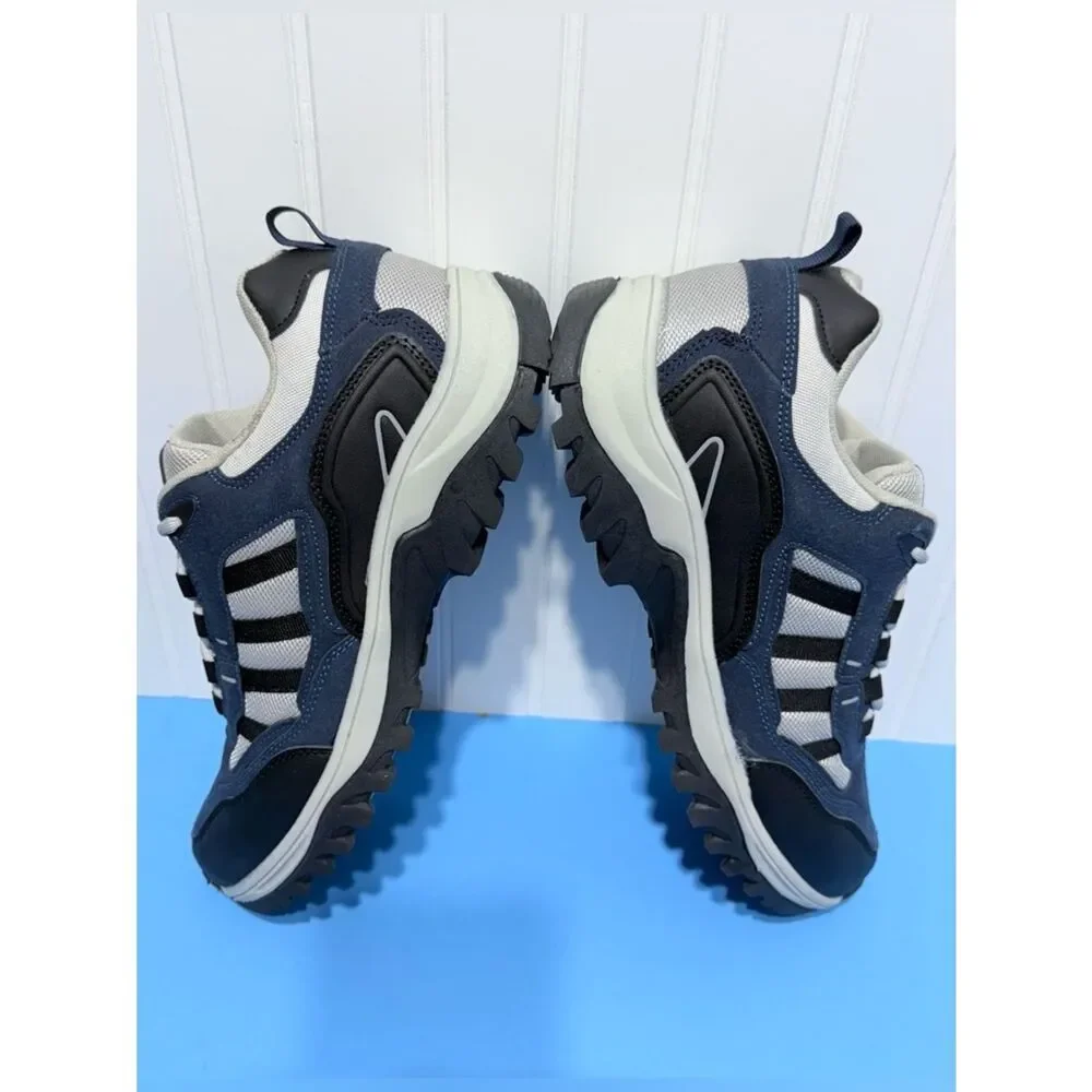 G-West Men's Navy and Gray Sneakers Size 12